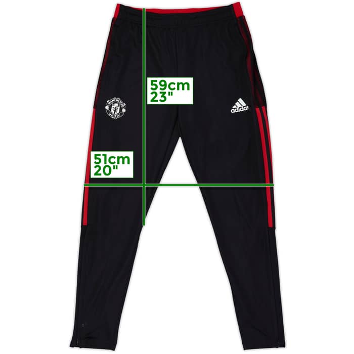 2021-22 Manchester United adidas Track Pants/Bottoms - 9/10 - (M)