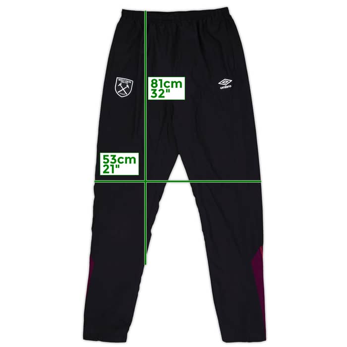 2015-16 West Ham Umbro Track Pants/Bottoms - 8/10 - (M)