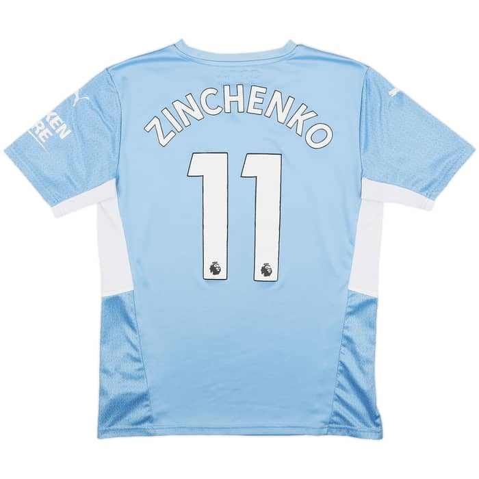 2021-22 Manchester City Home Shirt Zinchenko #11 - 6/10 - (M)