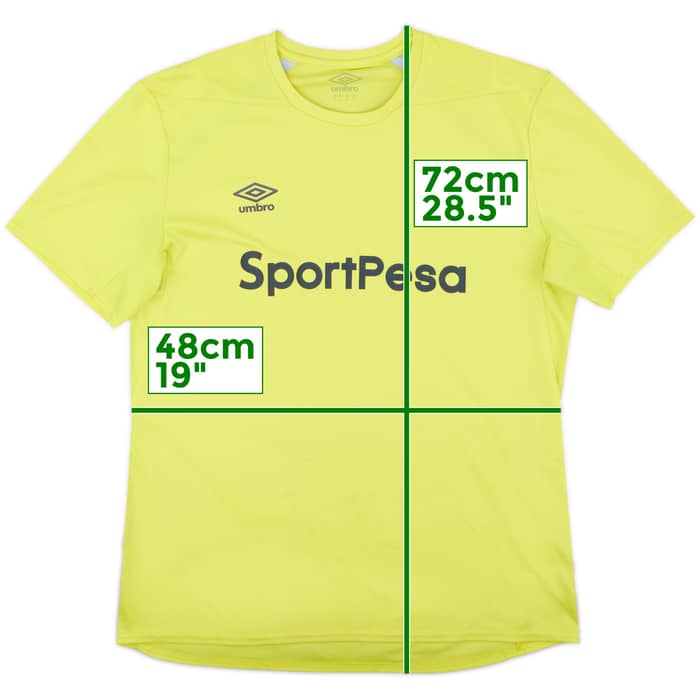 2018-19 Everton Umbro Training Shirt - 8/10 - (XL)