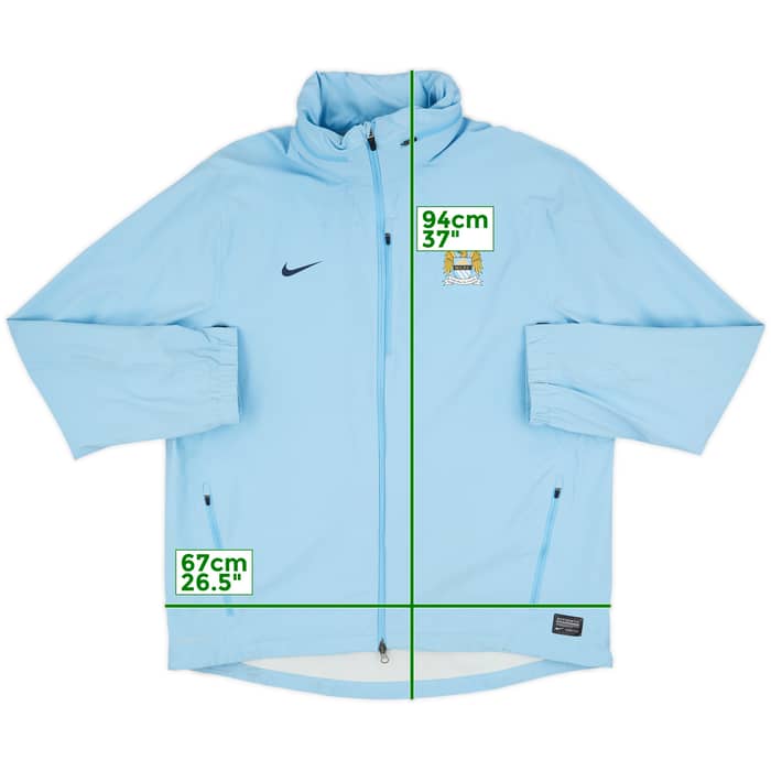 2013-14 Manchester City Nike Hooded Rain Jacket - 5/10 - (XXL)
