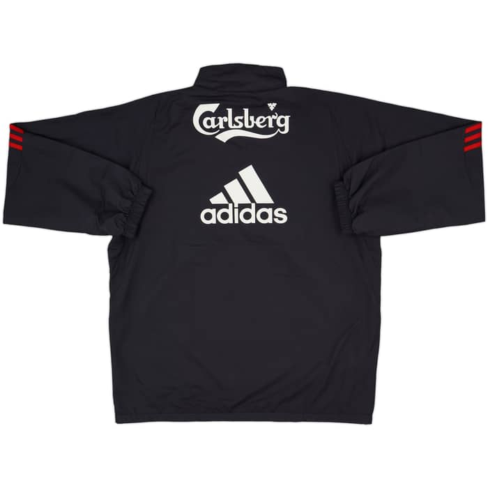 2009-10 Liverpool adidas 1/4 Zip Drill Top - 8/10 - (L)