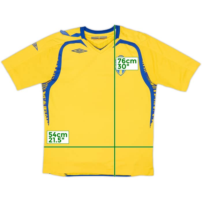 2007-09 Sweden Home Shirt - 4/10 - (L)
