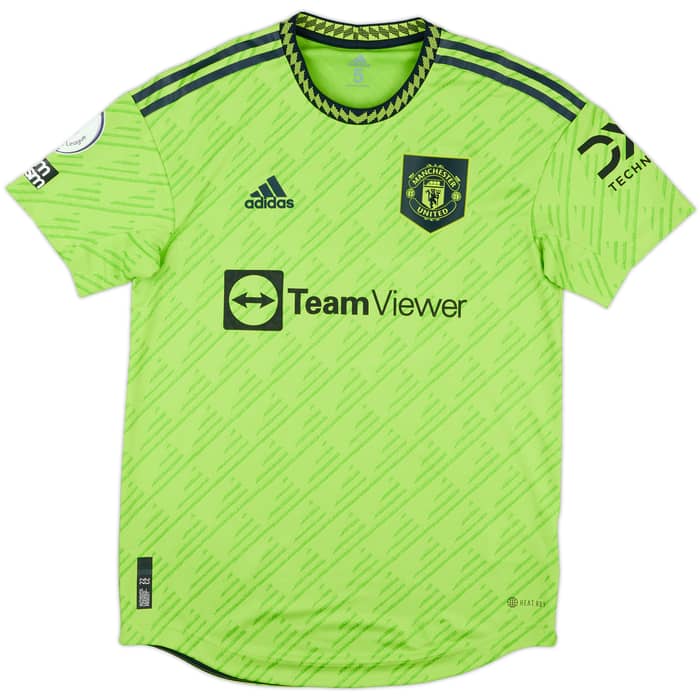 2022-23 Manchester United Match Issue Third Shirt Garnacho #49