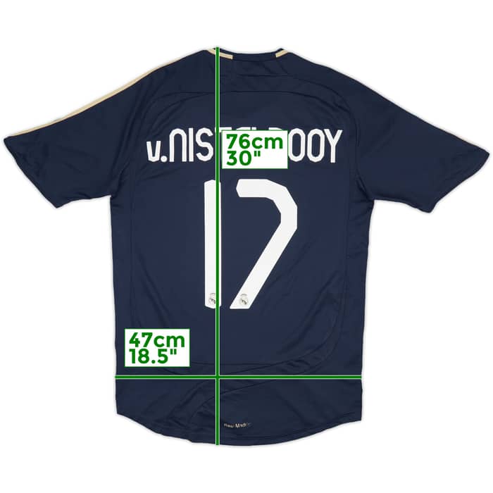 2007-08 Real Madrid Away Shirt v. Nistelrooy #17 - 7/10 - (M)