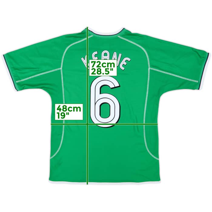2002-03 Ireland Home Shirt Keane #6 - 9/10 - (M)