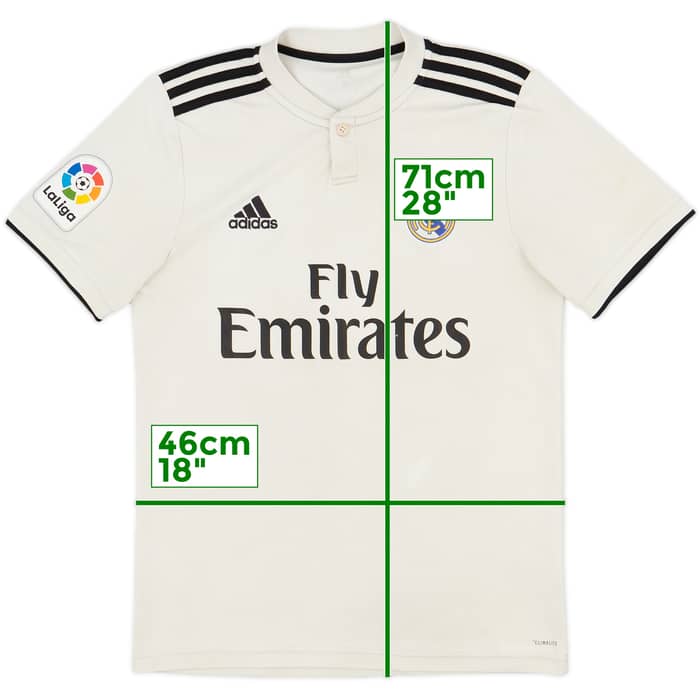 2018-19 Real Madrid Home Shirt - 5/10 - (S)