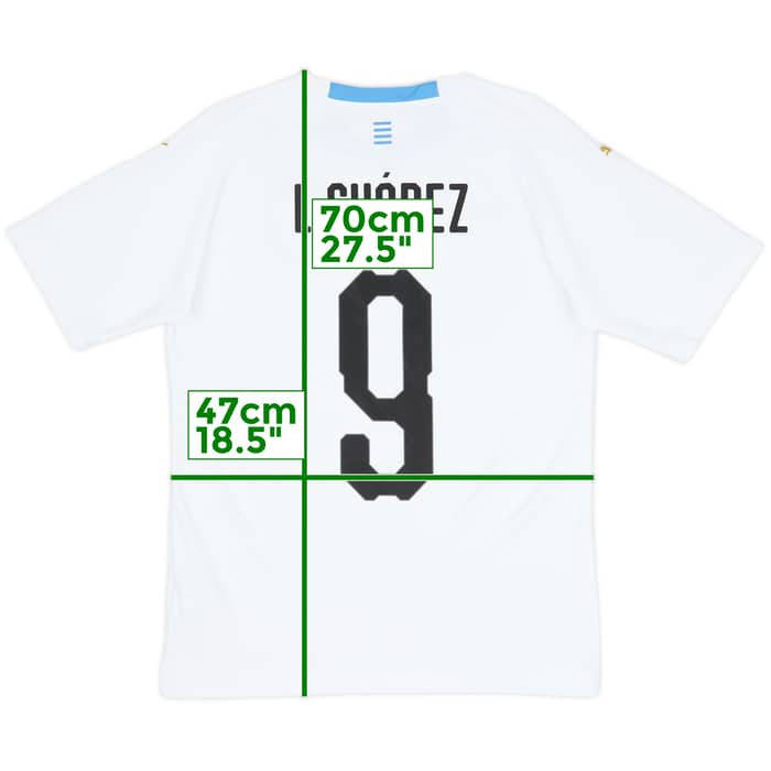 2018-19 Uruguay Away Shirt Suarez #9 - 7/10 - (S)