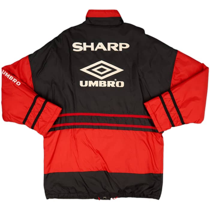 1996-97 Manchester United Umbro Padded Bench Coat - 9/10 - (L)