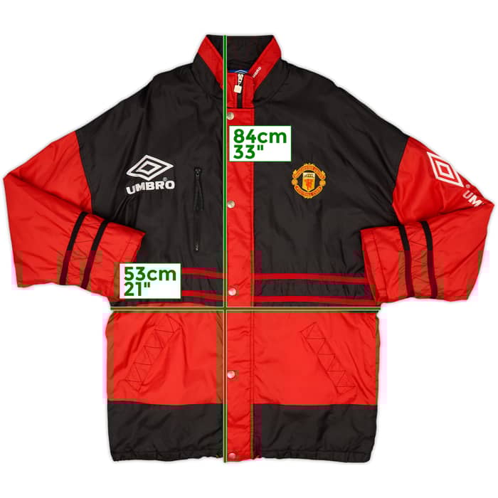 1996-97 Manchester United Umbro Padded Bench Coat - 9/10 - (L)