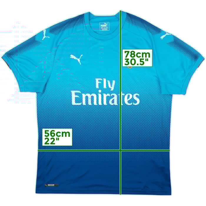 2017-18 Arsenal Away Shirt - 4/10 - (XL)