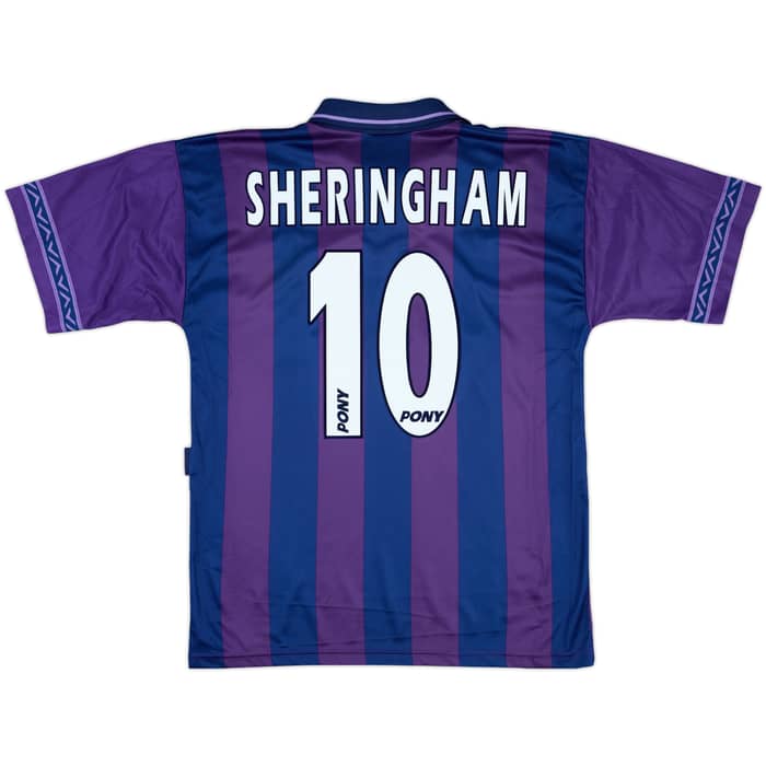 1995-97 Tottenham Away Shirt Sheringham #10 - 8/10 - (M)
