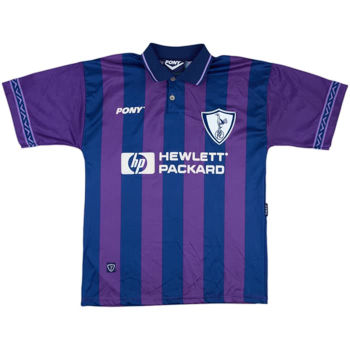 1995-97 Tottenham Away Shirt Sheringham #10 - 8/10 - (M)