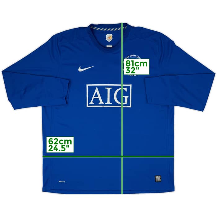 2008-09 Manchester United Third L/S Shirt - 5/10 - (XXL)