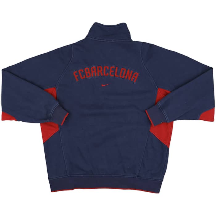 2001-02 Barcelona Nike 1/4 Zip Training Top - 8/10 - (M)