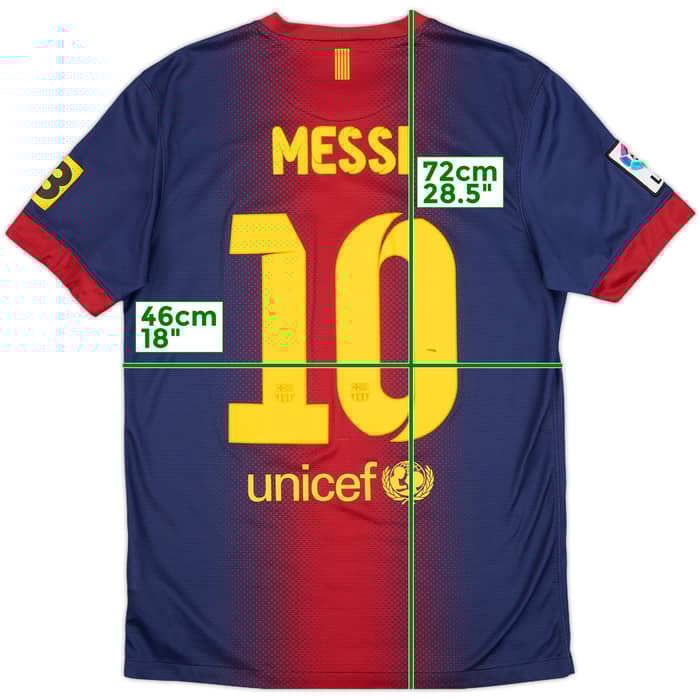 2012-13 Barcelona Home Shirt Messi #10 - 6/10 - (S)