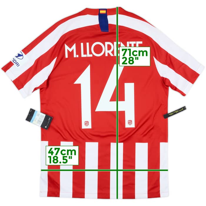 2019-20 Atletico Madrid Home Shirt M.Llorente #14 (M)