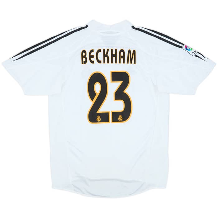 2004-05 Real Madrid Home Shirt Beckham #23 - 8/10 - (M)