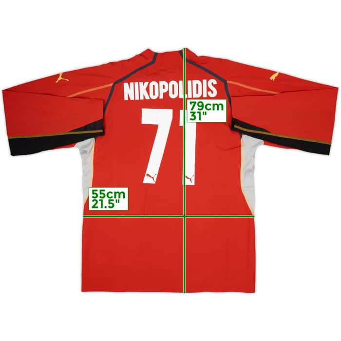 2005-06 Olympiakos GK L/S Shirt Nikopolidis #71 (L)