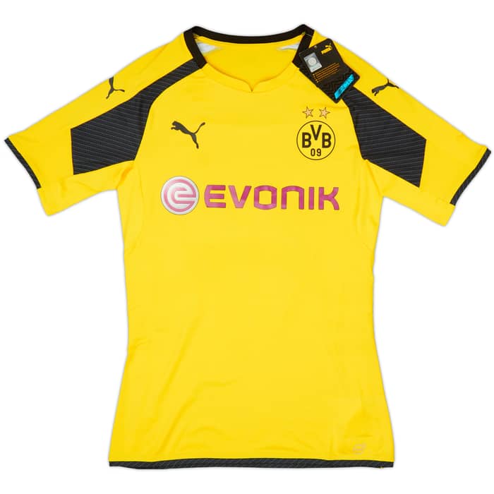 2016-17 Borussia Dortmund Authentic (ACTV) European Home Shirt Pulisic #22 (L)