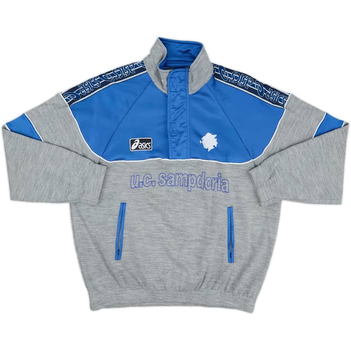1992-94 Sampdoria Asics 1/4 Zip Track Jacket - 8/10 - (S)
