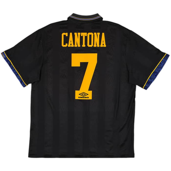 1993-95 Manchester United Away Shirt Cantona #7 - 8/10 - (XL)