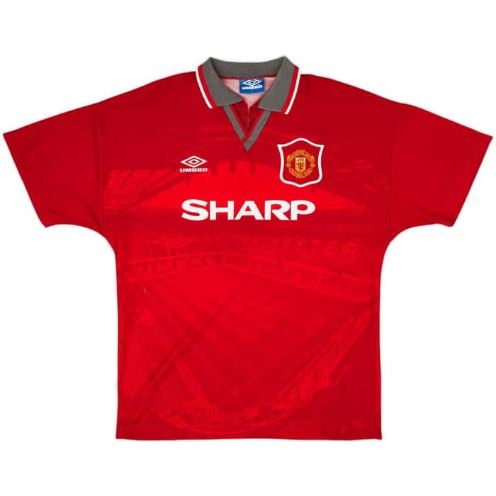 1994-96 Manchester United Home Shirt Cole #17 - 6/10 - (L)