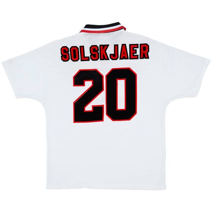 1996-97 Manchester United Away Shirt Solskjaer #20 - 5/10 - (XL)