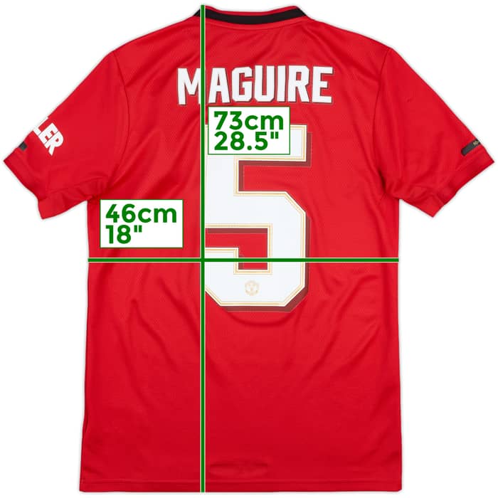2019-20 Manchester United Home Shirt Maguire #5 - 6/10 - (S)