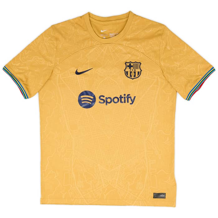 2022-23 Barcelona Away Shirt & Shorts - 8/10 - (XL.Boys)