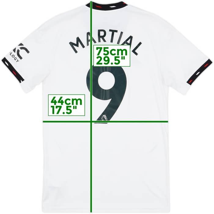 2022-23 Manchester United Away Shirt Martial #9 - 9/10 - (S)