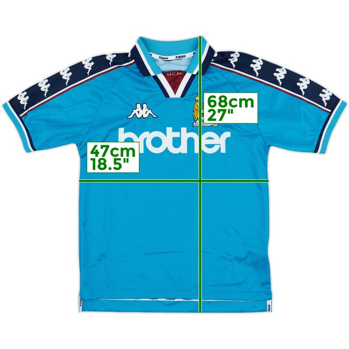 1997-99 Manchester City Home Shirt - 8/10 - (S)