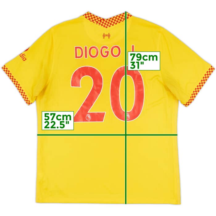 2021-22 Liverpool Third Shirt Diogo J. #20 - 7/10 - (XL)