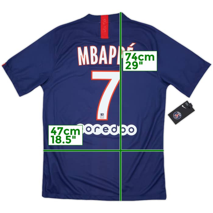 2019-20 Paris Saint-Germain Home Shirt Mbappe #7 (M)
