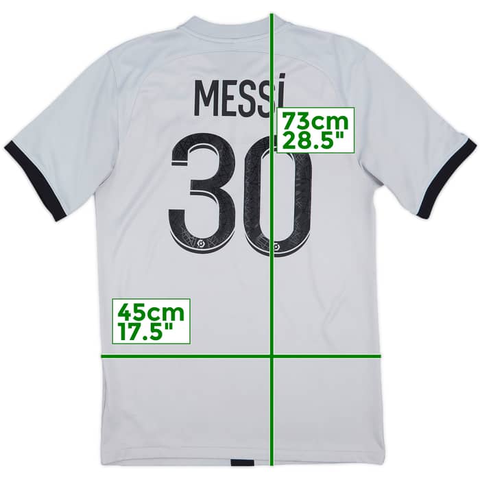 2022-23 Paris Saint-Germain Away Shirt Messi #30 - 6/10 - (S)