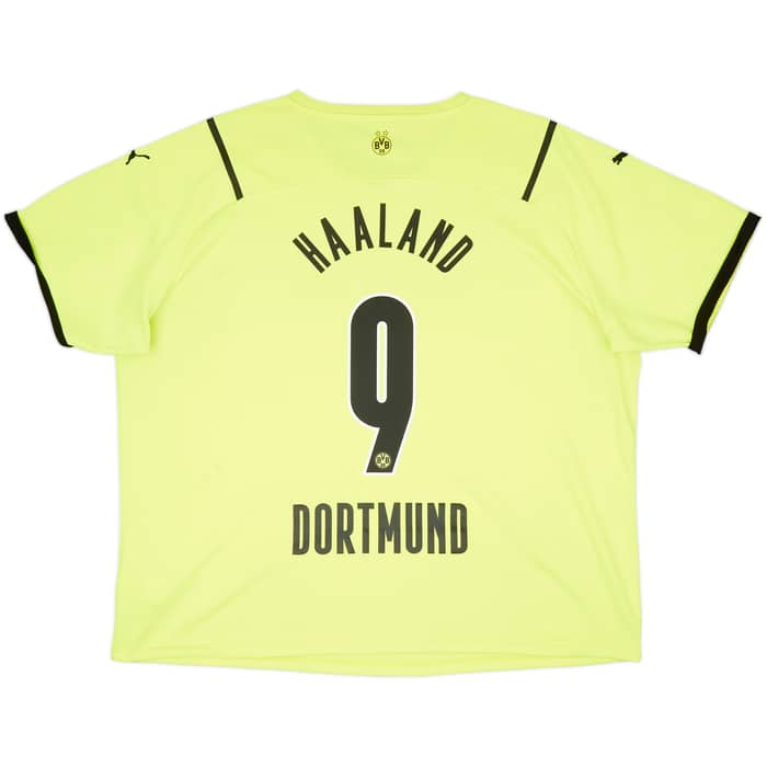 2021-22 Borussia Dortmund European Home Shirt Haaland #9 - 7/10 - (3XL)