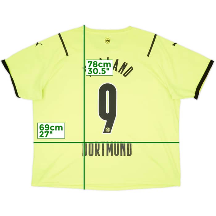 2021-22 Borussia Dortmund European Home Shirt Haaland #9 - 7/10 - (3XL)