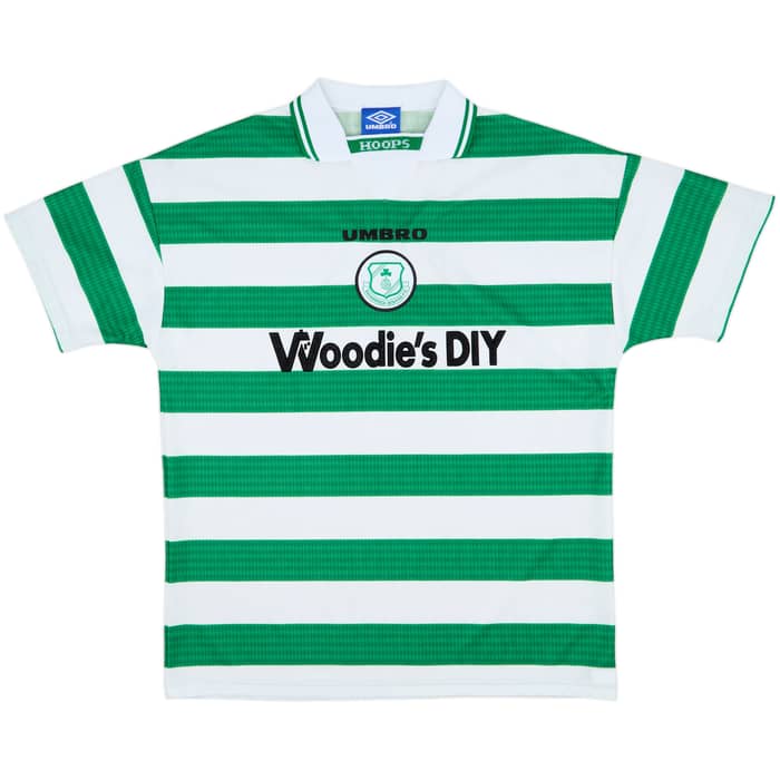 1997-98 Shamrock Rovers Home Shirt - 9/10 - (XL)