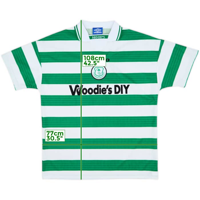 1997-98 Shamrock Rovers Home Shirt - 9/10 - (XL)