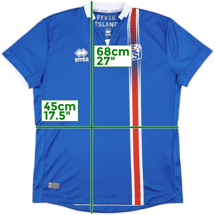 2016-18 Iceland Home Shirt - 7/10 - (S)