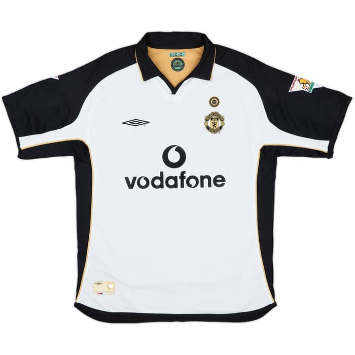 2001-02 Manchester United Centenary Away/Third Shirt Beckham #7 - 9/10 - (L)