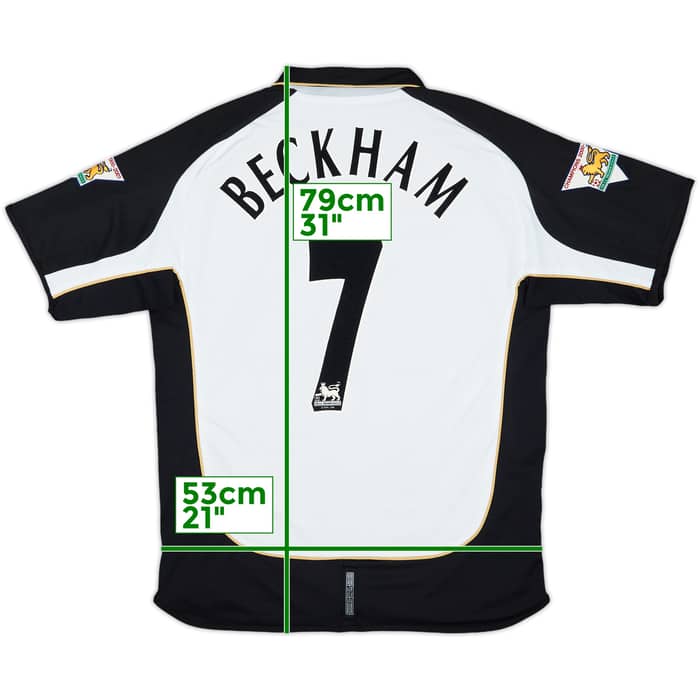 2001-02 Manchester United Centenary Away/Third Shirt Beckham #7 - 9/10 - (L)