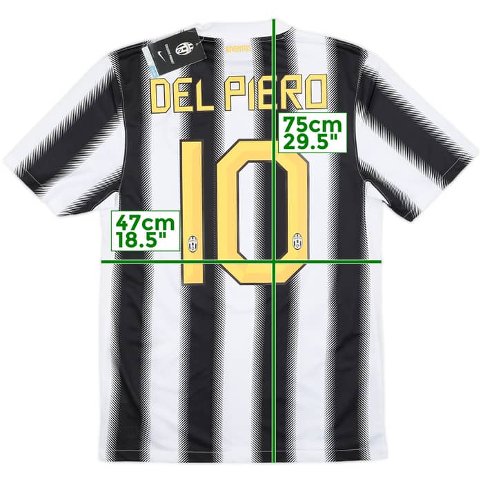 2011-12 Juventus Home Shirt Del Piero #10 (S)
