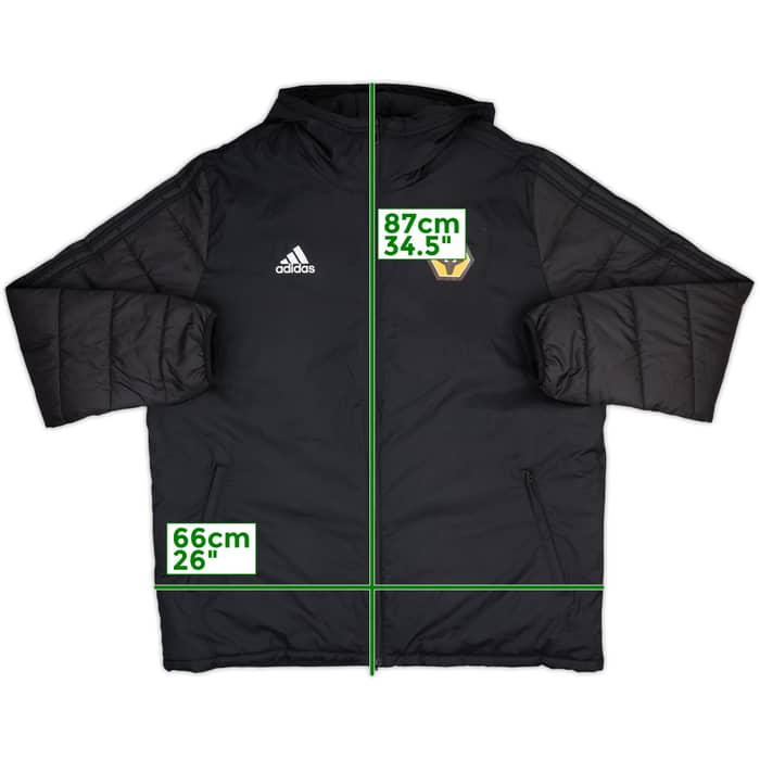 2019-20 Wolves adidas Hooded Padded Bench Coat - 10/10 - (XL)
