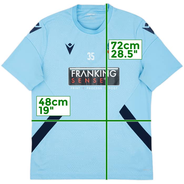 2018-19 Bolton Player Issue Macron Training Shirt #35 - 9/10 - (L)