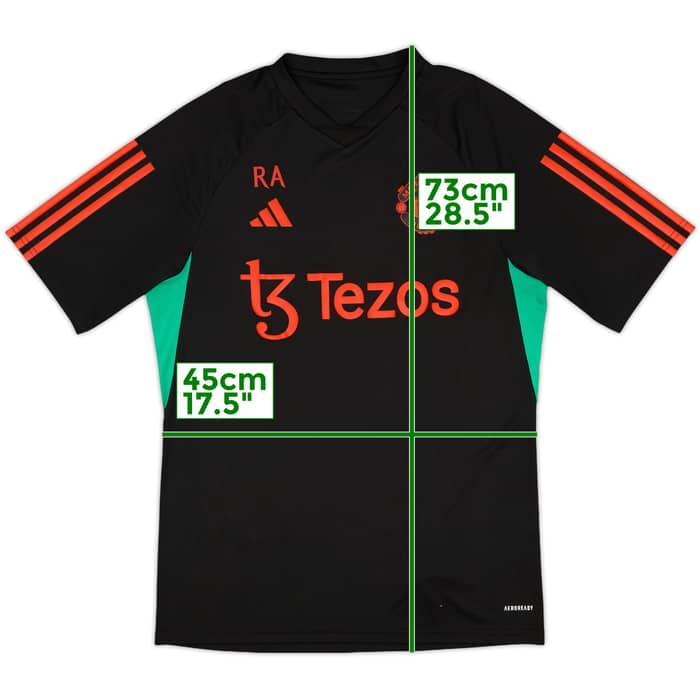 2023-24 Manchester United Staff Issue adidas Training Shirt 'RA' - 8/10 - (M)