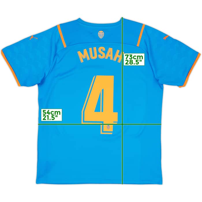 2021-22 Valencia Third Shirt Musah #4 - 10/10 - (L)