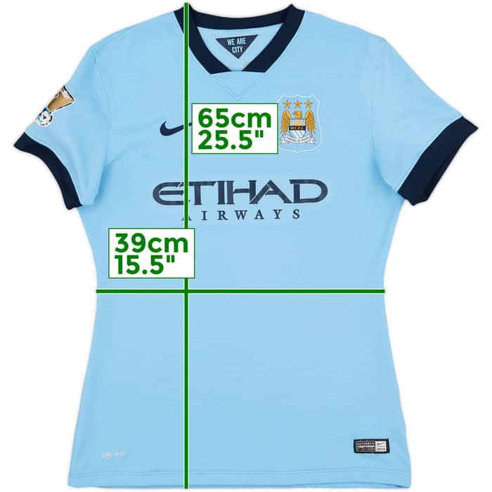 2014-15 Manchester City Home Shirt - 5/10 - (Women's M)
