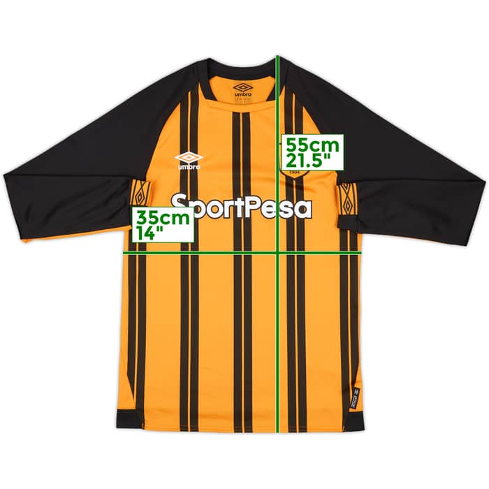 2018-19 Hull City Home L/S Shirt - 10/10 - (S)