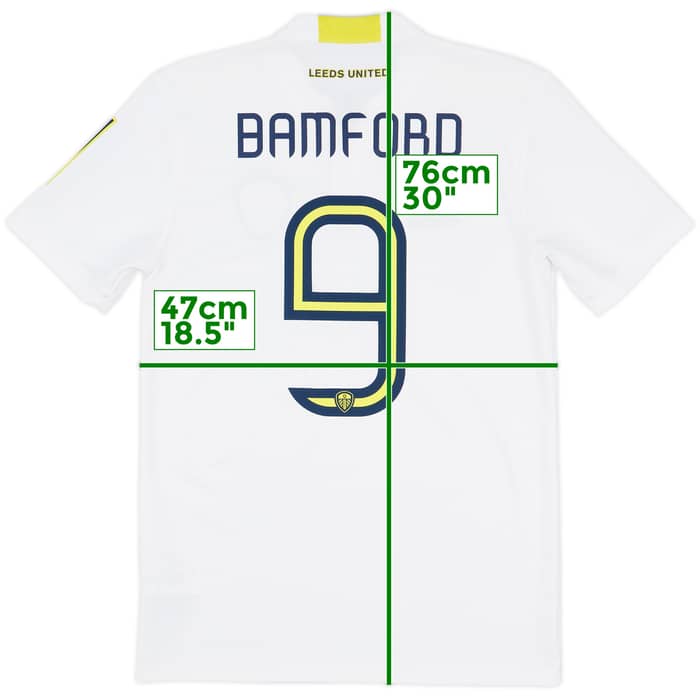 2021-22 Leeds United Home Shirt Bamford #9 - 9/10 - (S)